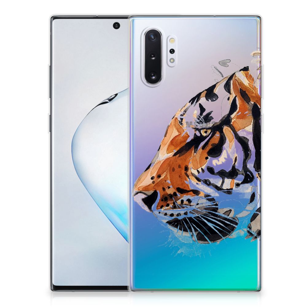 Hoesje maken Samsung Galaxy Note 10 Plus Watercolor Tiger