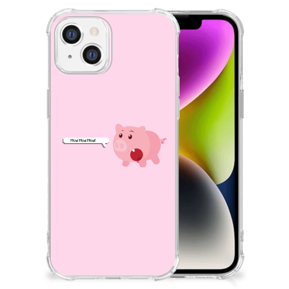 iPhone 14 Stevig Bumper Hoesje Pig Mud B2C Telecom