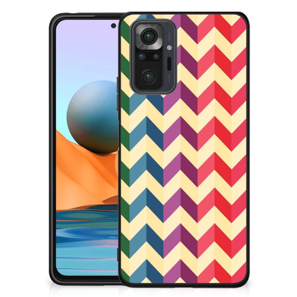 Xiaomi Redmi Note 10 Pro Back Case Zigzag Multi Color
