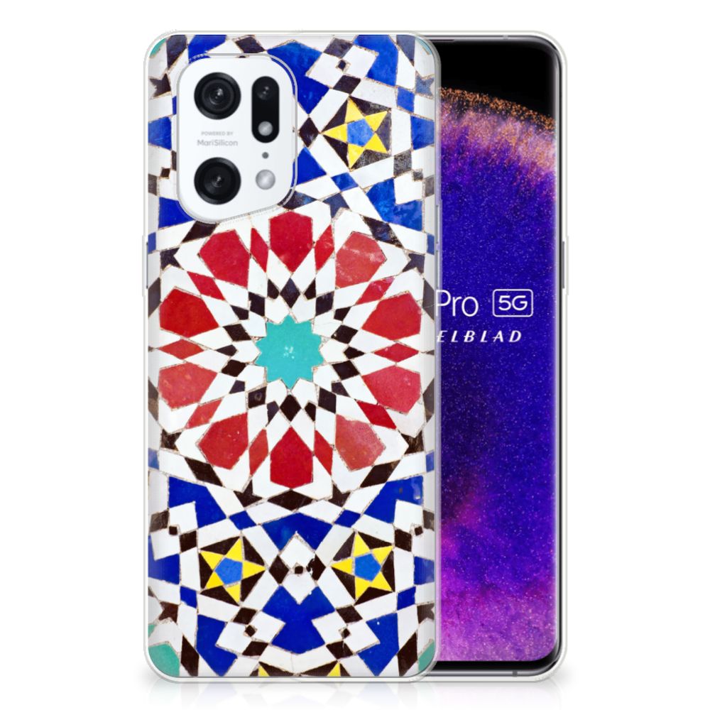 OPPO Find X5 Pro TPU Siliconen Hoesje Mozaïek B2C Telecom