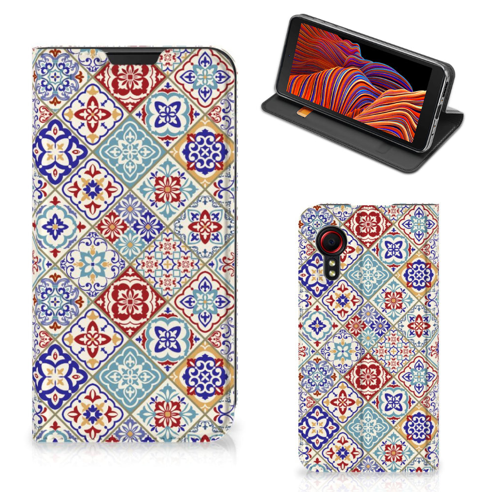 Samsung Galaxy Xcover 5 Standcase Tiles Color