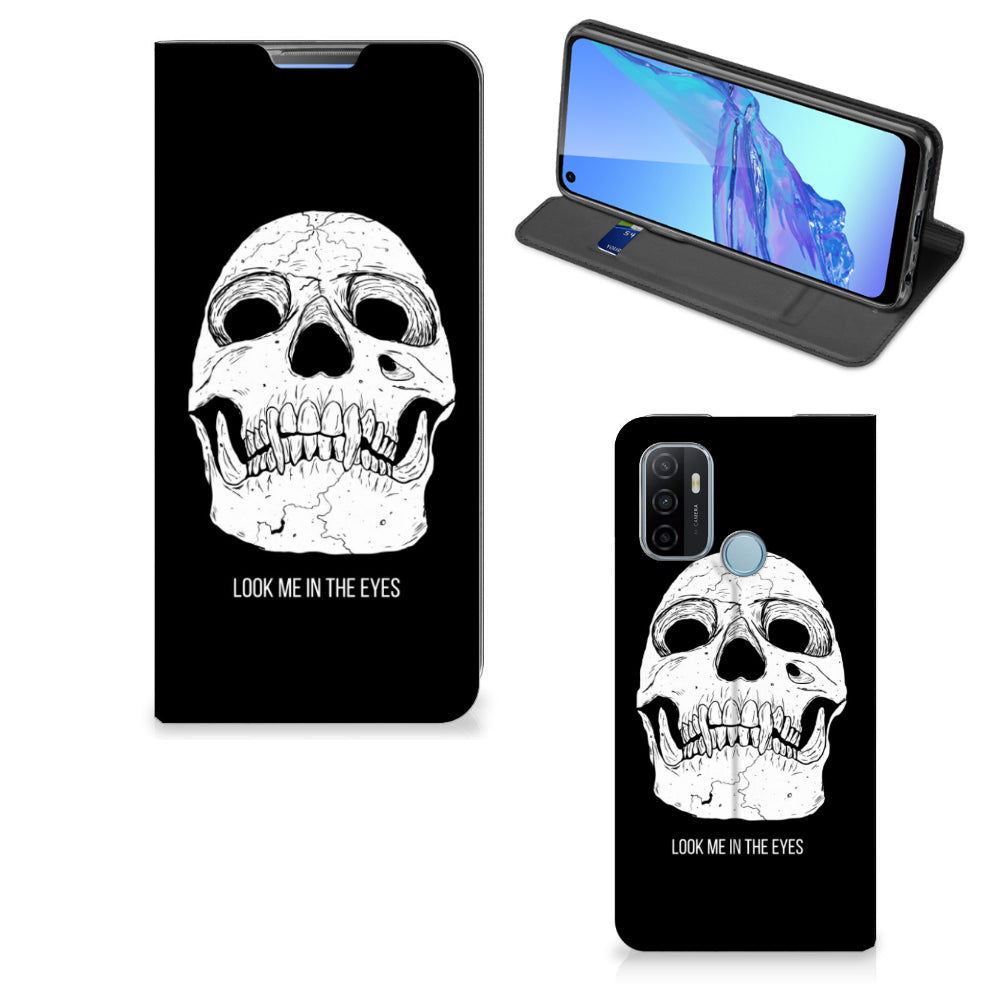 Mobiel BookCase OPPO A53 | A53s Skull Eyes