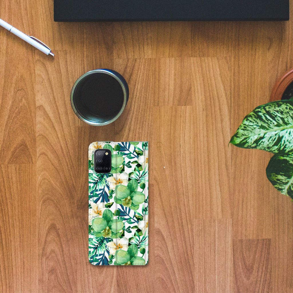 Samsung Galaxy A31 Smart Cover Orchidee Groen - B2C Telecom
