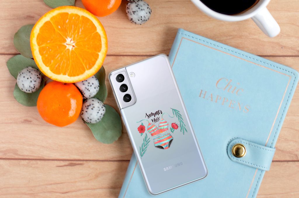 Samsung Galaxy S21 Plus Telefoonhoesje met Naam Boho Summer B2C Telecom