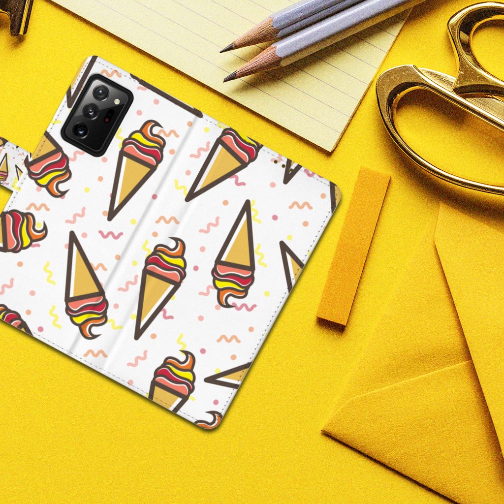 Samsung Galaxy Note20 Ultra Book Cover Icecream