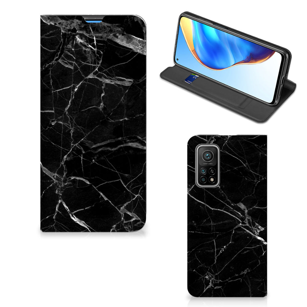 Xiaomi Mi 10T | 10T Pro Standcase Marmer Zwart - Origineel Cadeau Vader