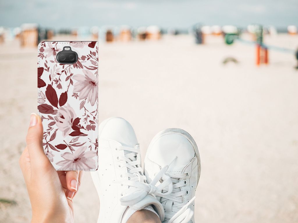 Bookcase Sony Xperia 10 Watercolor Flowers