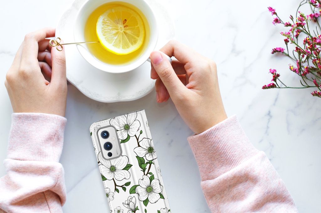 OnePlus 9 Smart Cover Dogwood Flowers - B2C Telecom