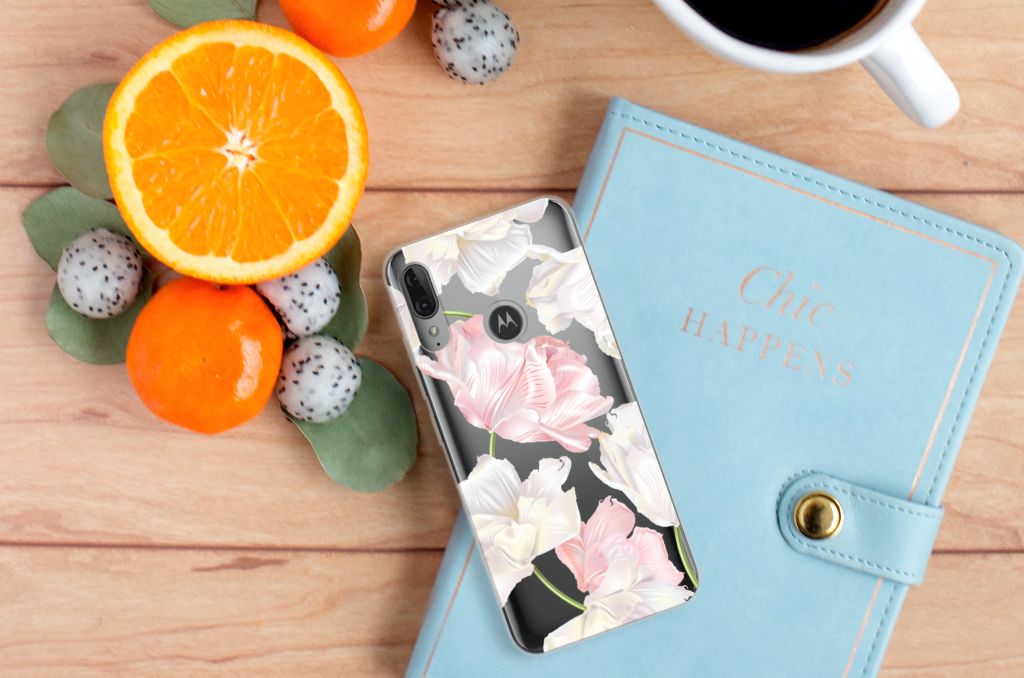 Motorola Moto E6 Plus TPU Case Lovely Flowers