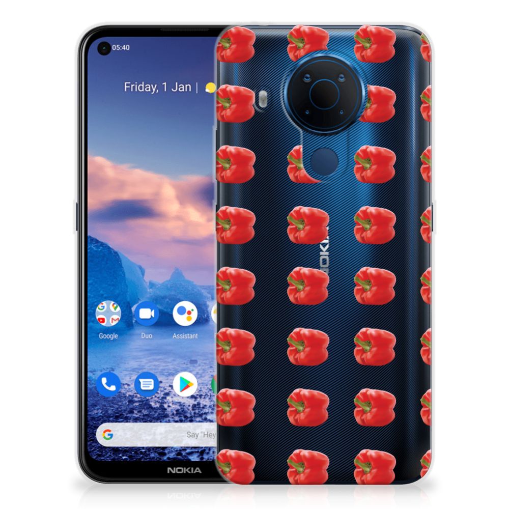 Nokia 5.4 Siliconen Case Paprika Red