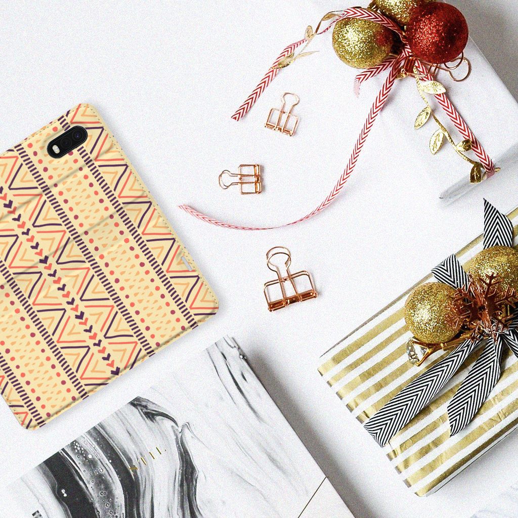 Samsung Xcover Pro Hoesje met Magneet Aztec Yellow - B2C Telecom