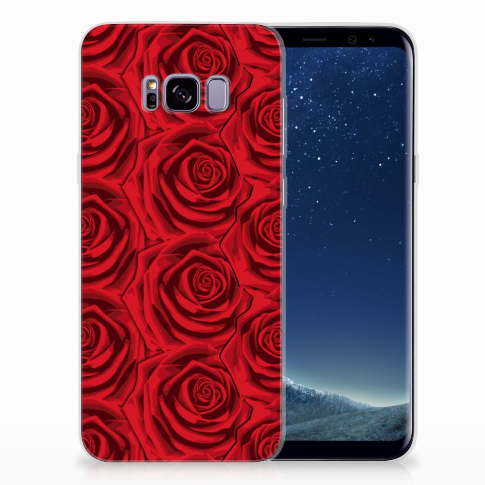 Samsung Galaxy S8 Plus TPU Case Red Roses