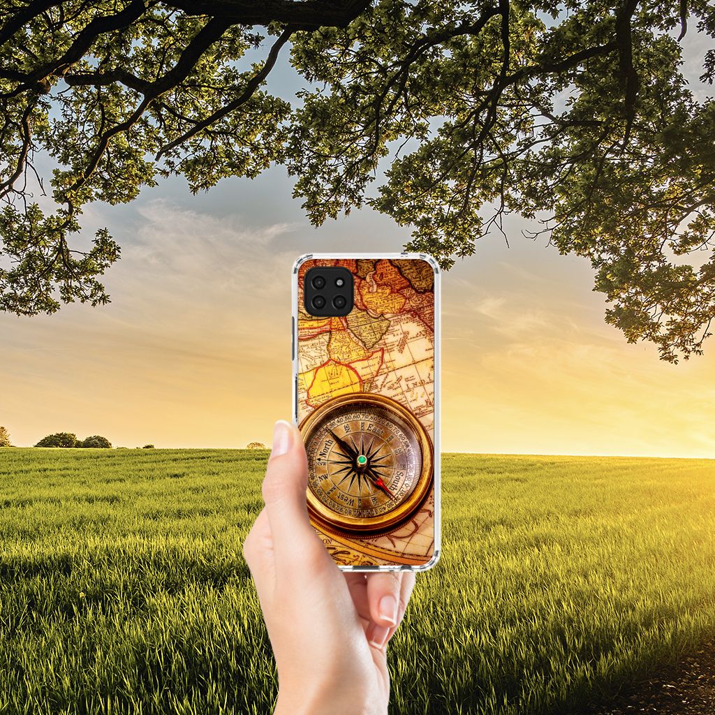 Samsung Galaxy A22 5G Telefoonhoesje met valbescherming Kompas B2C Telecom
