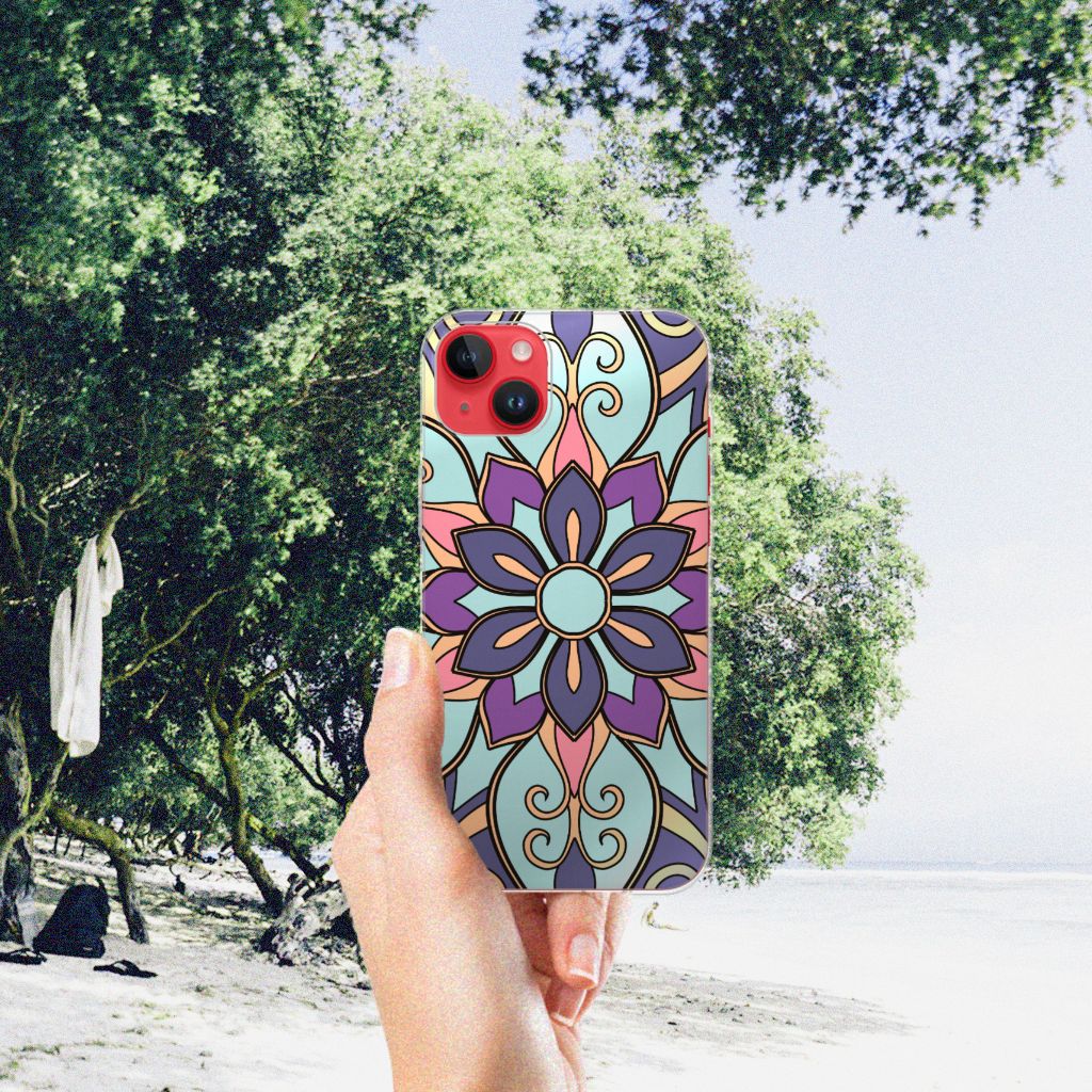 iPhone 14 Plus TPU Case Purple Flower B2C Telecom