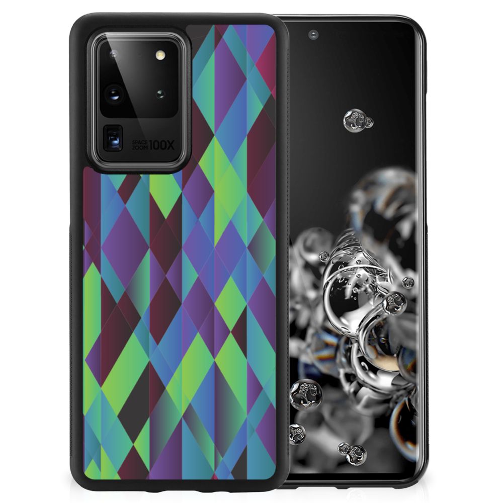 Samsung Galaxy S20 Ultra Grip Case Abstract Green Blue B2C Telecom