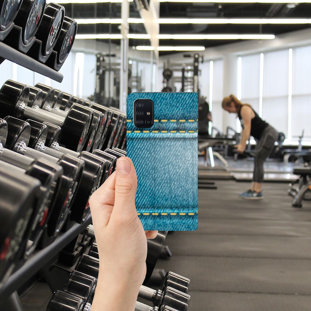 Samsung Galaxy A51 Hippe Standcase Jeans - B2C Telecom