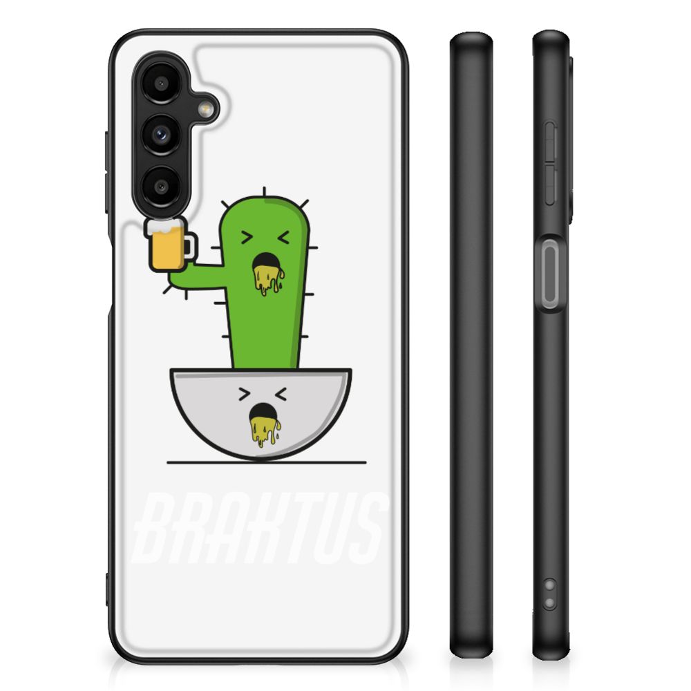 Samsung Galaxy A14 5G Hoesje Braktus met cactus ontwerp en schokabsorberende TPU materialen.