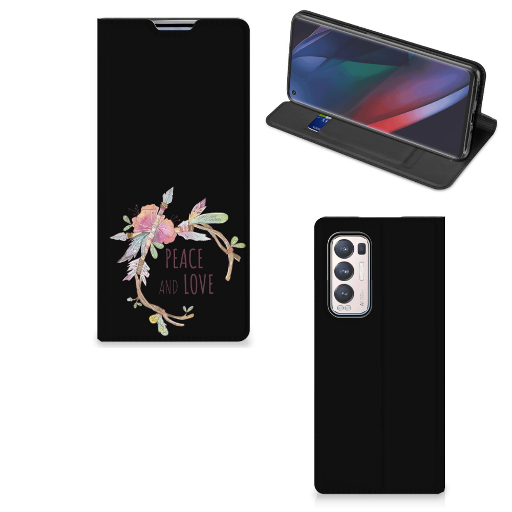 OPPO Find X3 Neo Magnet Case Boho Text - B2C Telecom