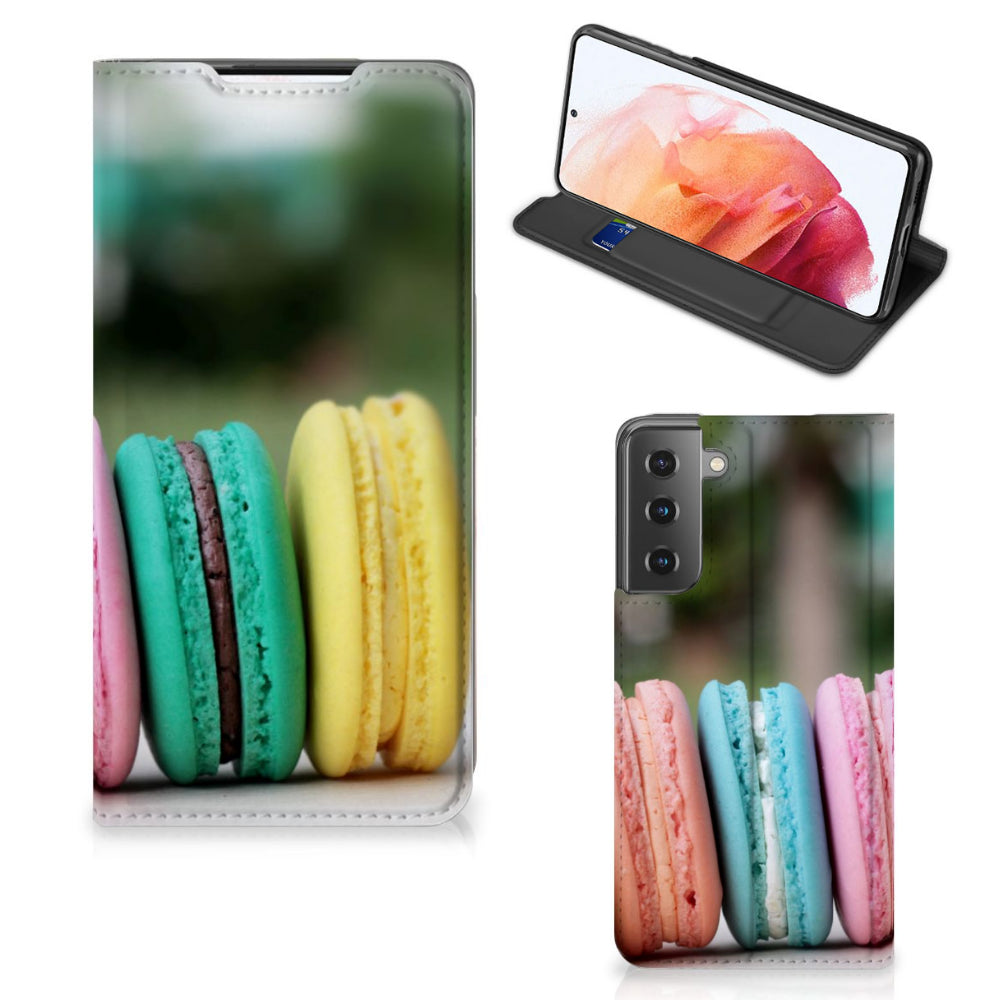 Samsung Galaxy S21 Flip Style Cover Macarons