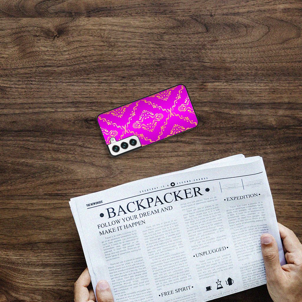 Back Cover Samsung Galaxy S22 Barok Roze B2C Telecom