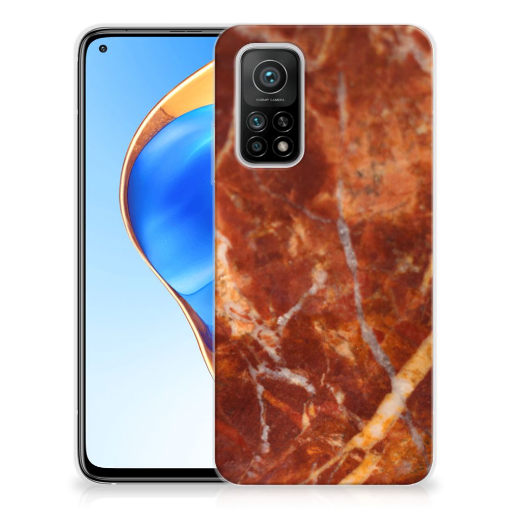 Xiaomi Mi 10T | 10T Pro TPU Siliconen Hoesje Marmer Bruin