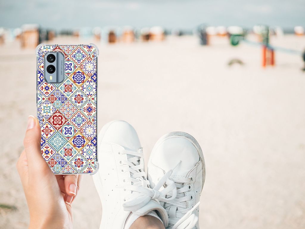 Nokia X30 Anti-Shock Hoesje Tiles Color B2C Telecom