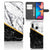 Samsung Galaxy A30 Bookcase Marmer Wit Zwart - Origineel Cadeau Man