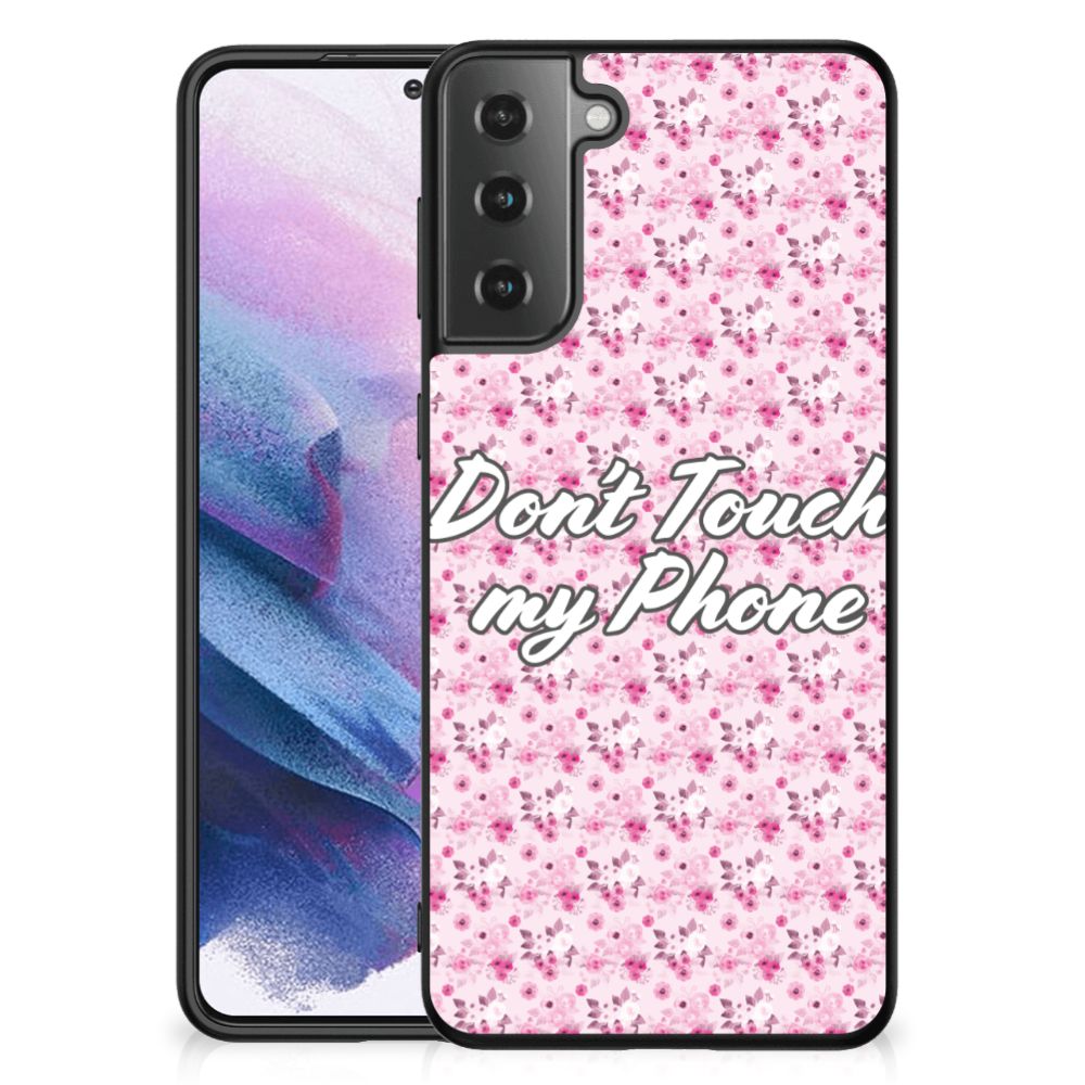 Samsung Galaxy S21 Plus Telefoon Hoesje Flowers Pink DTMP