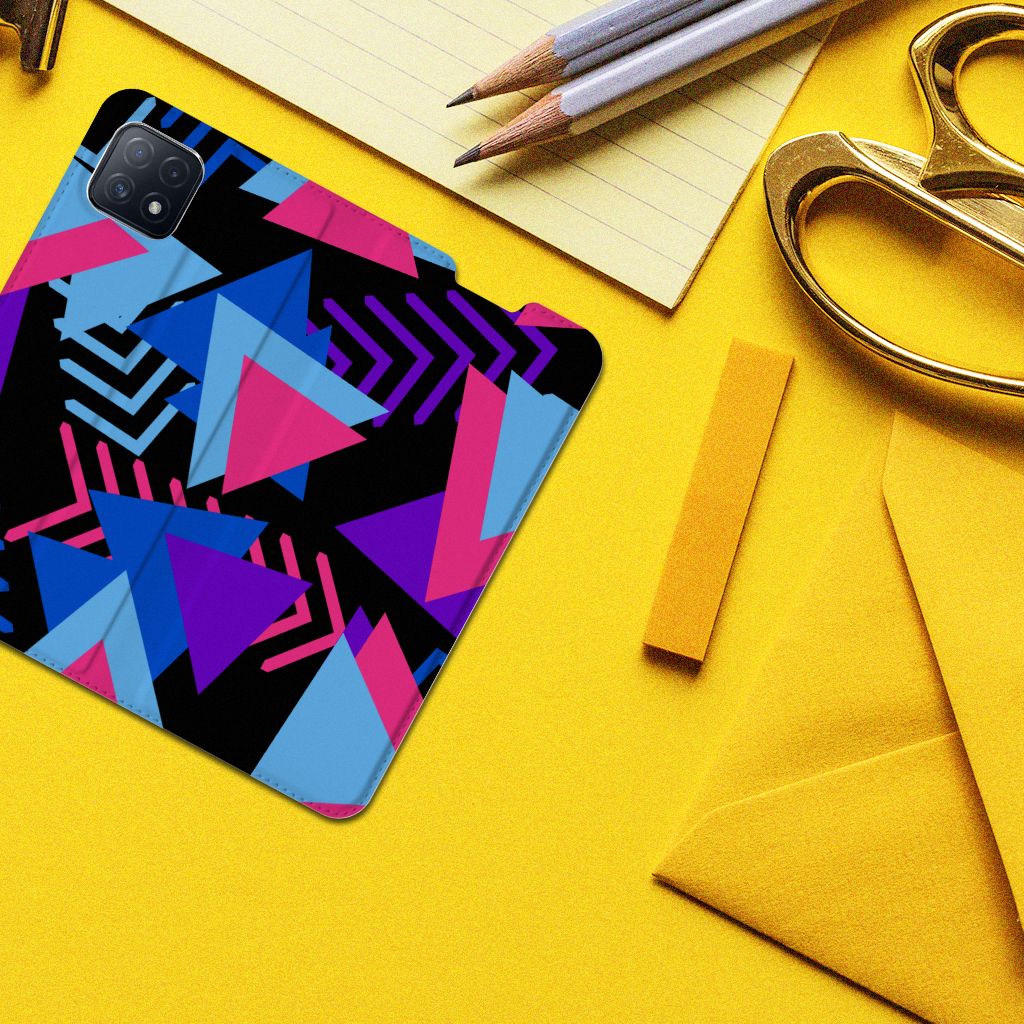 OPPO A73 5G Stand Case Funky Triangle - B2C Telecom