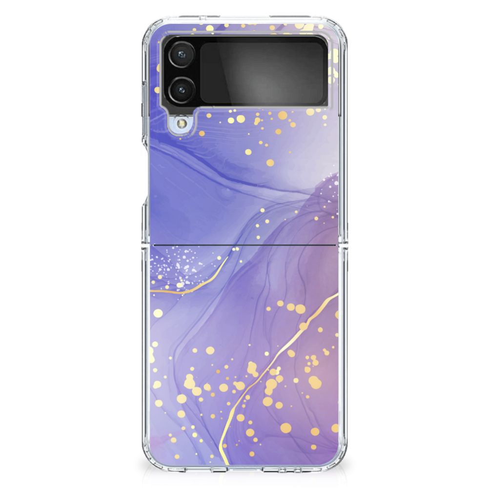 Hoesje maken voor Samsung Galaxy Z Flip 4 Watercolor Paars