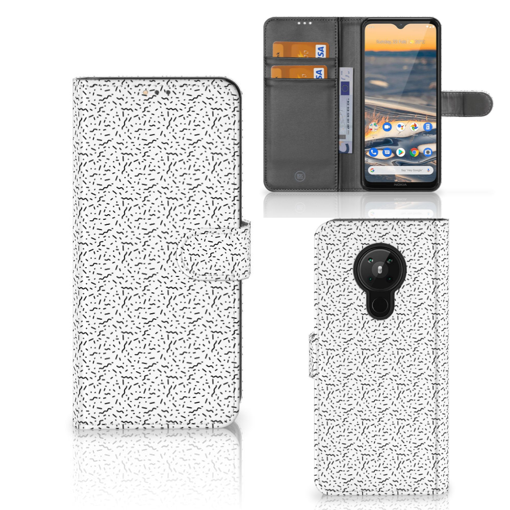 Nokia 5.3 Telefoon Hoesje Stripes Dots