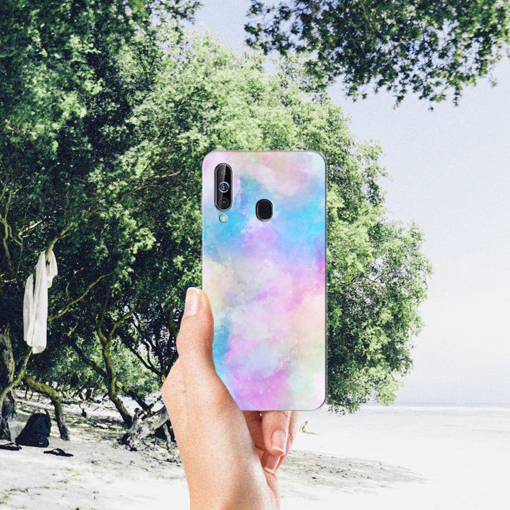 Hoesje maken Samsung Galaxy A60 Watercolor Light