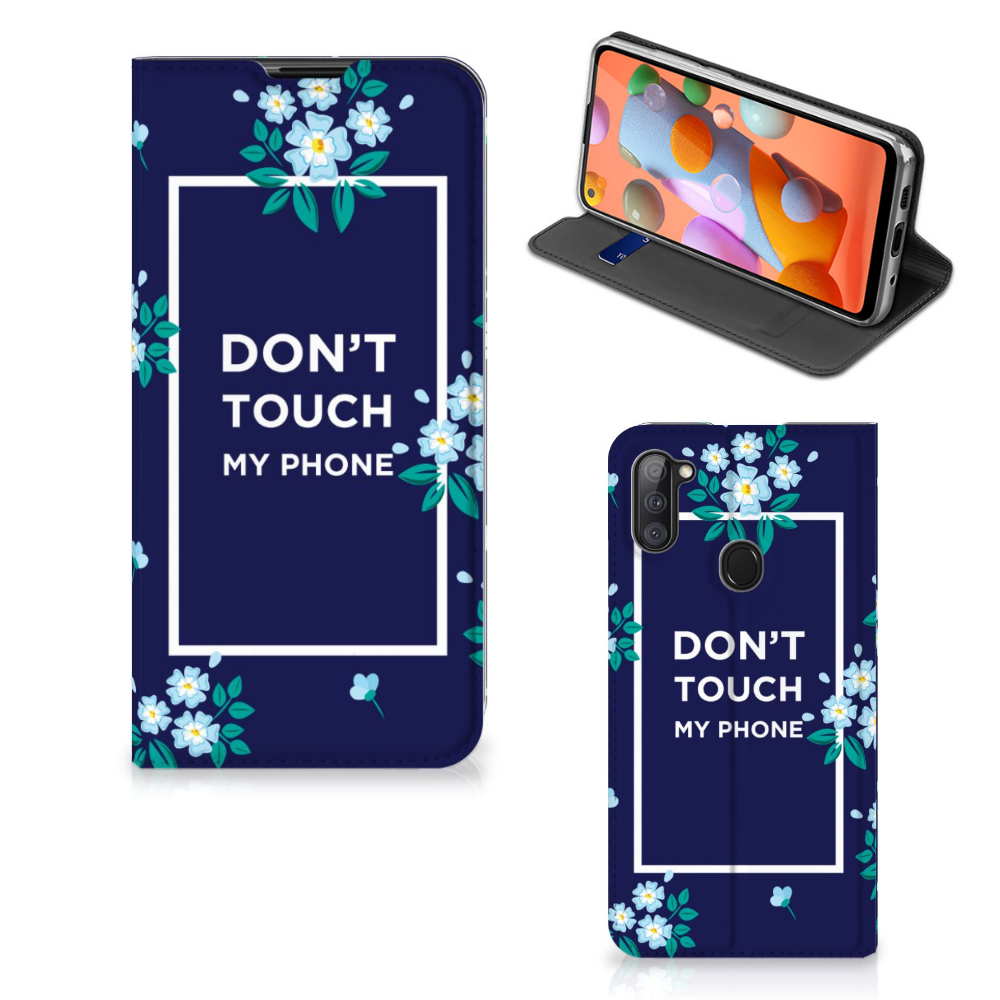 Samsung Galaxy M11 | A11 Design Case Flowers Blue DTMP - B2C Telecom