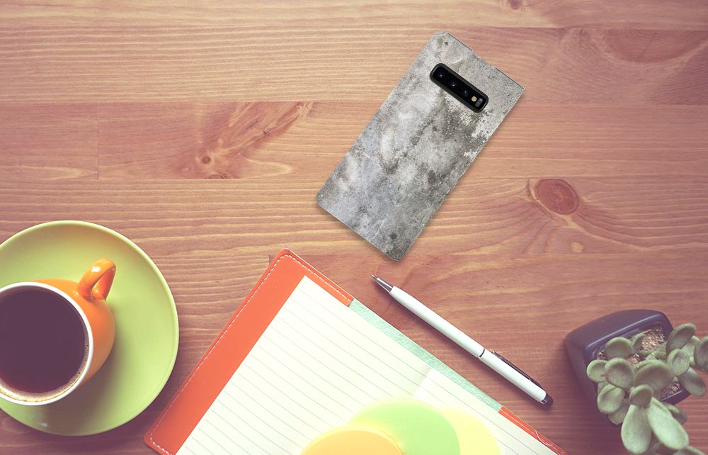 Samsung Galaxy S10 Plus Standcase Beton Print