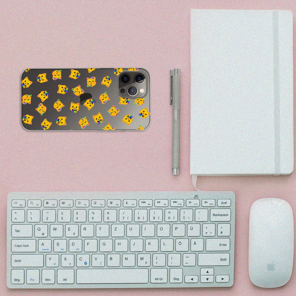 TPU bumper voor iPhone 12 Pro Max Katten Emojis B2C Telecom