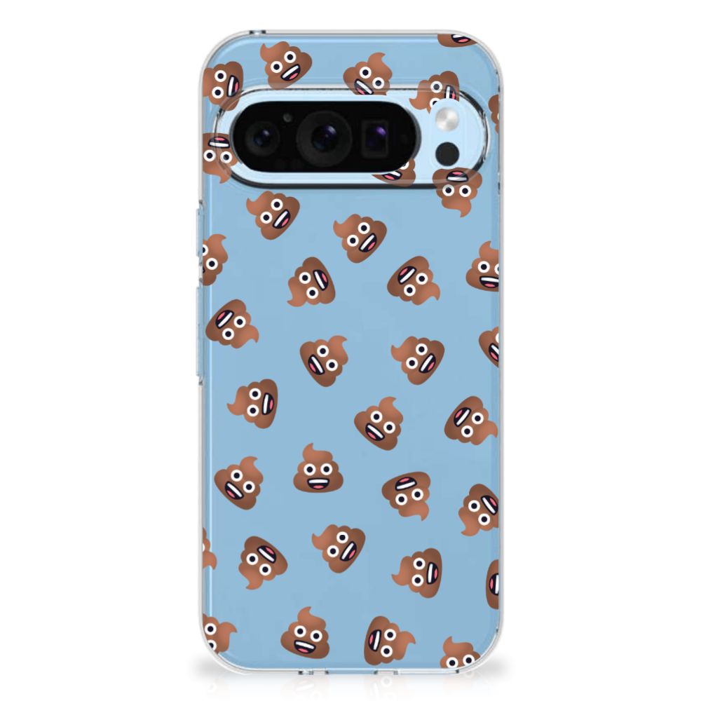 TPU bumper voor Google Pixel 9 | 9 Pro Poep Emojis