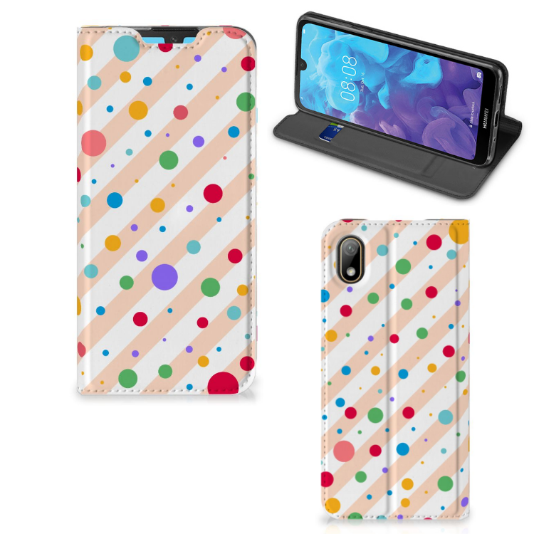 Huawei Y5 (2019) Hoesje met Magneet Dots - B2C Telecom