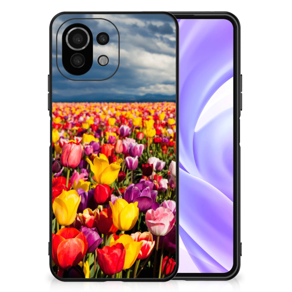 Xiaomi 11 Lite 5G NE | Mi 11 Lite Bloemen Hoesje Tulpen B2C Telecom