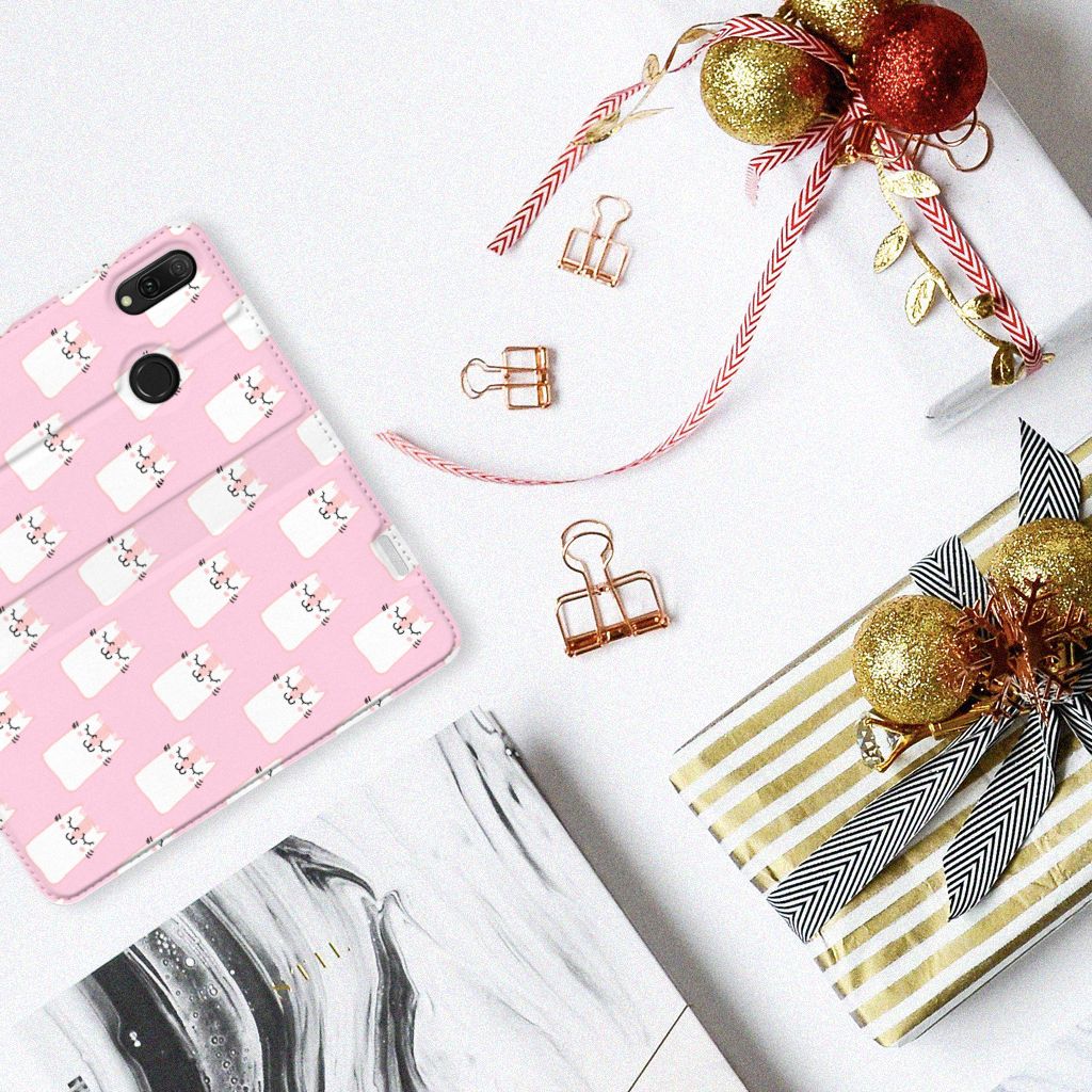 Huawei Y7 hoesje Y7 Pro (2019) Hoesje maken Sleeping Cats