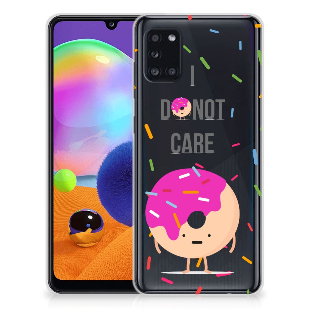 Samsung Galaxy A31 Siliconen Case Donut Roze B2C Telecom