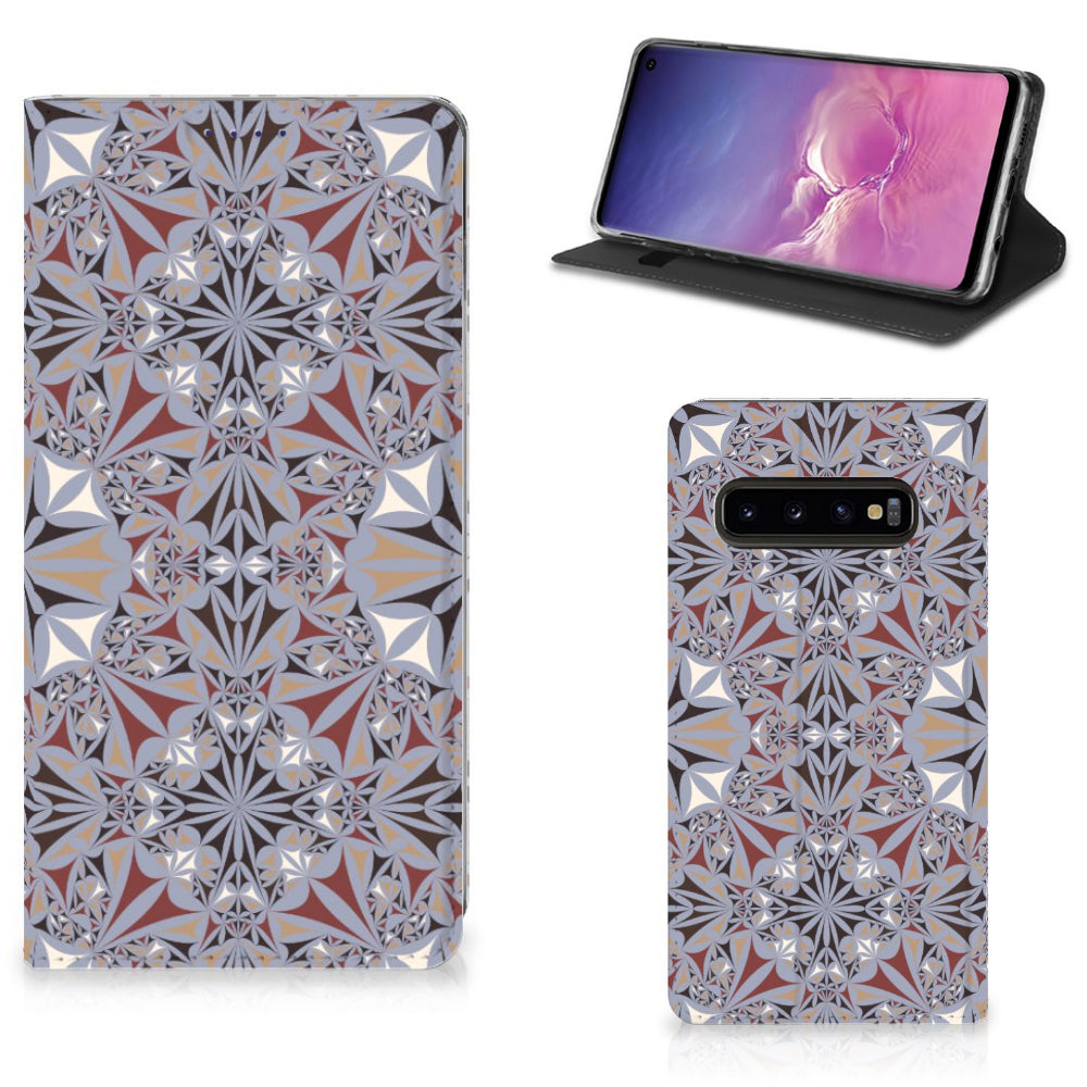 Samsung Galaxy S10 Standcase Flower Tiles