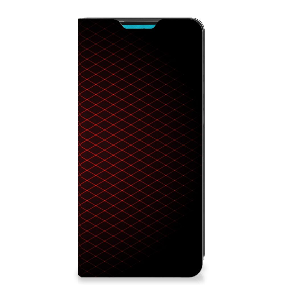 Samsung Galaxy A73 Hoesje met Magneet Geruit Rood - B2C Telecom