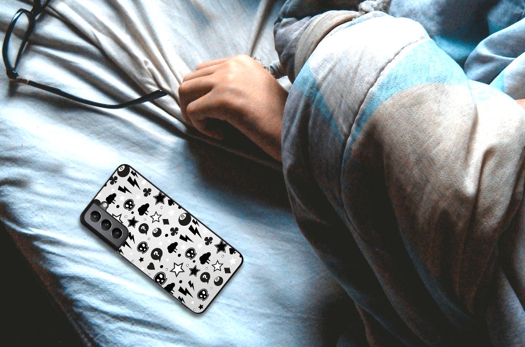 Telefoonhoesje Samsung Galaxy S21FE Silver Punk B2C Telecom