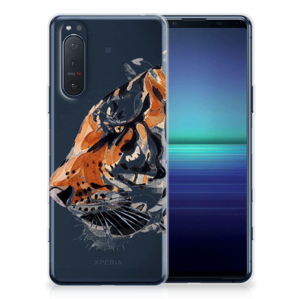 Hoesje maken Sony Xperia 5II Watercolor Tiger