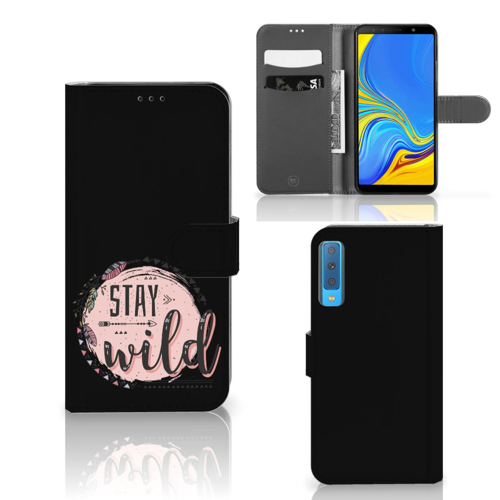 Samsung Galaxy A7 (2018) Leuk Hoesje Boho Stay Wild