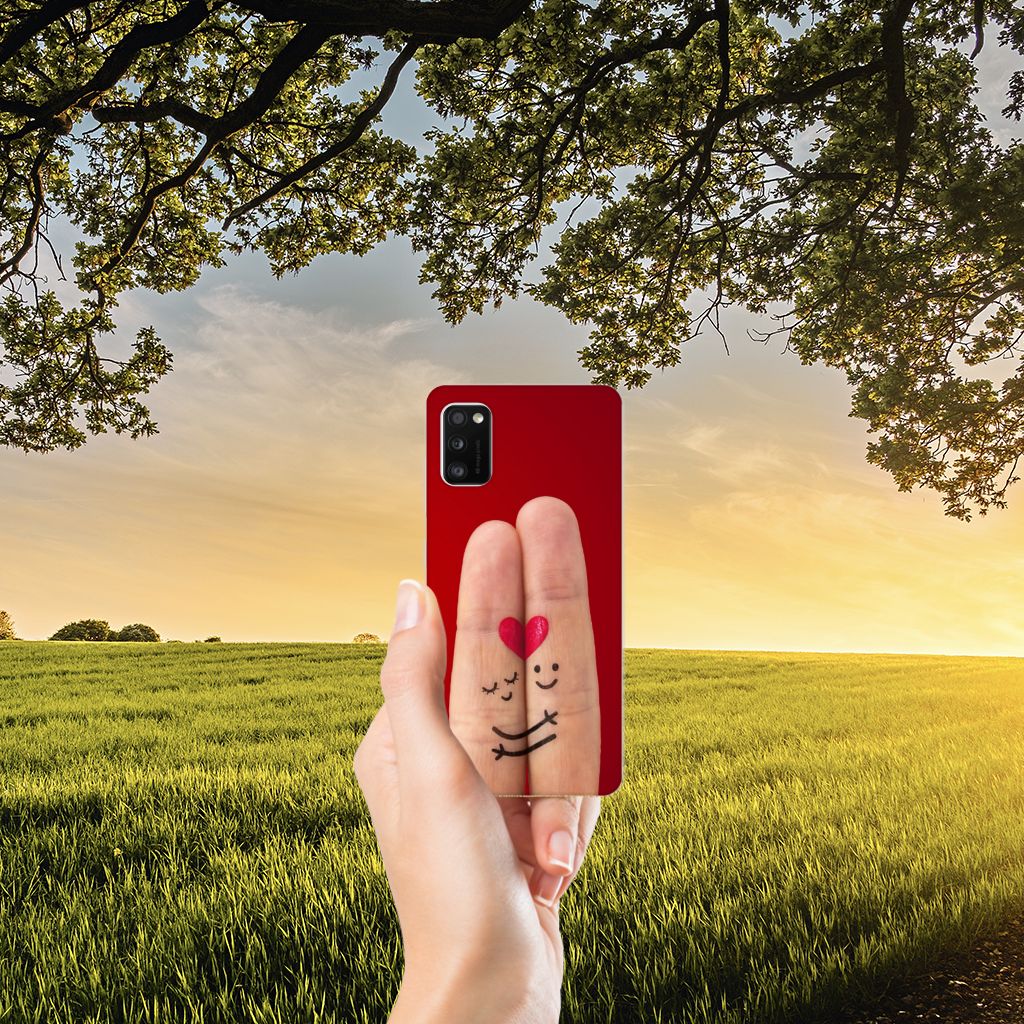 Samsung Galaxy A41 Silicone Back Cover Liefde - Origineel Romantisch Cadeau B2C Telecom