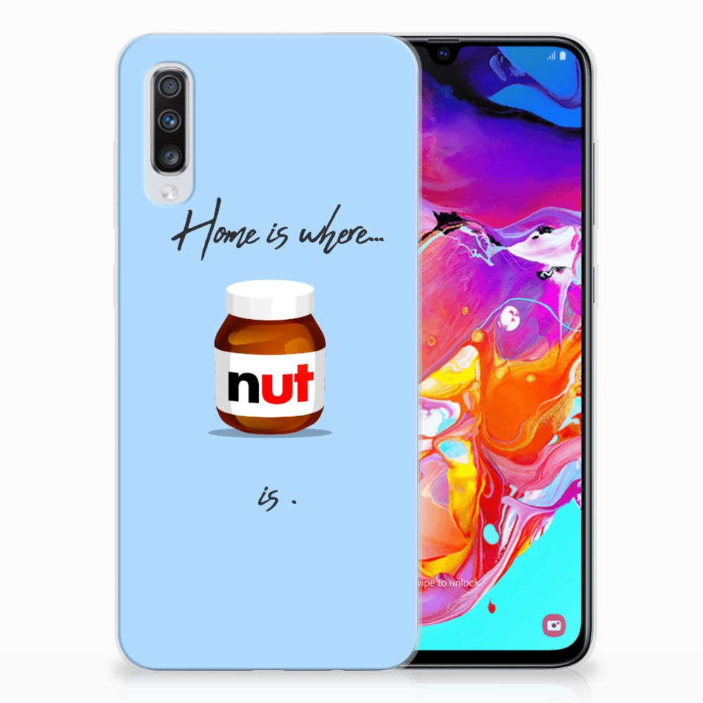 Samsung Galaxy A70 Siliconen Case Nut Home