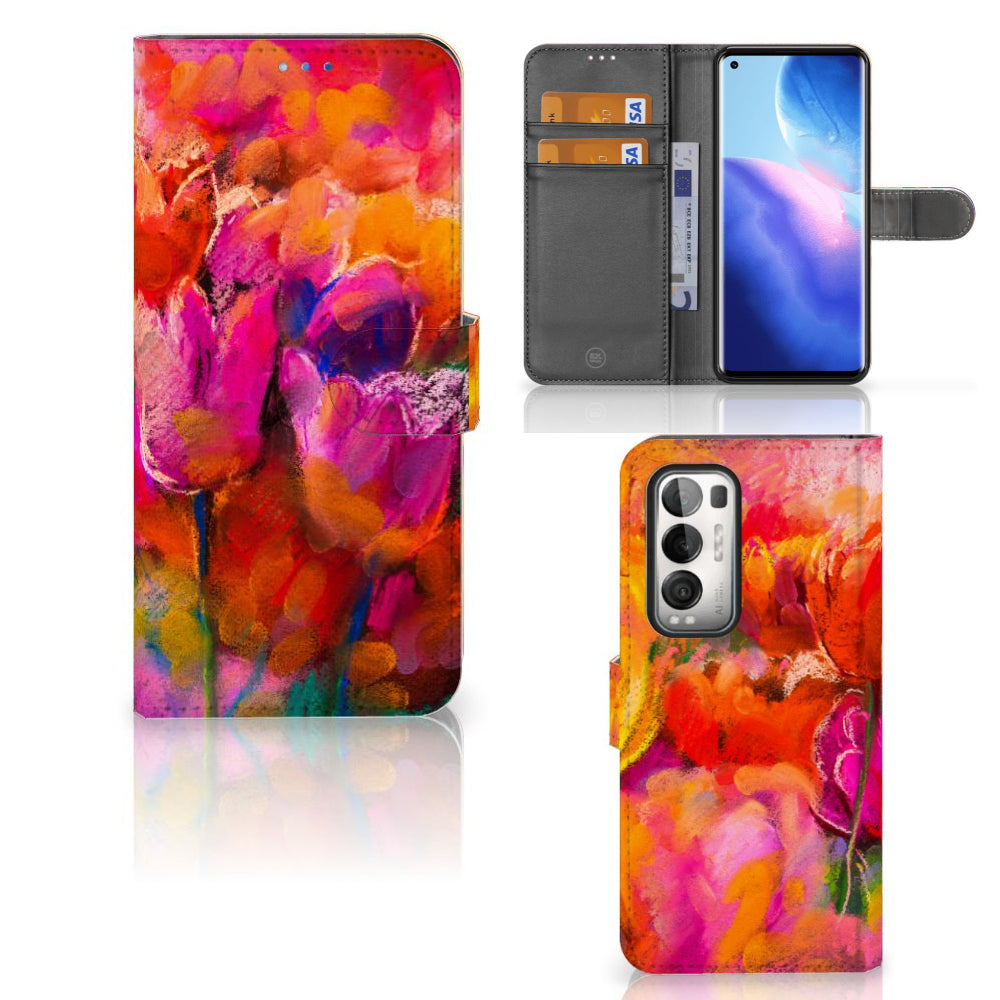 Hoesje OPPO Find X3 Neo 5G Tulips