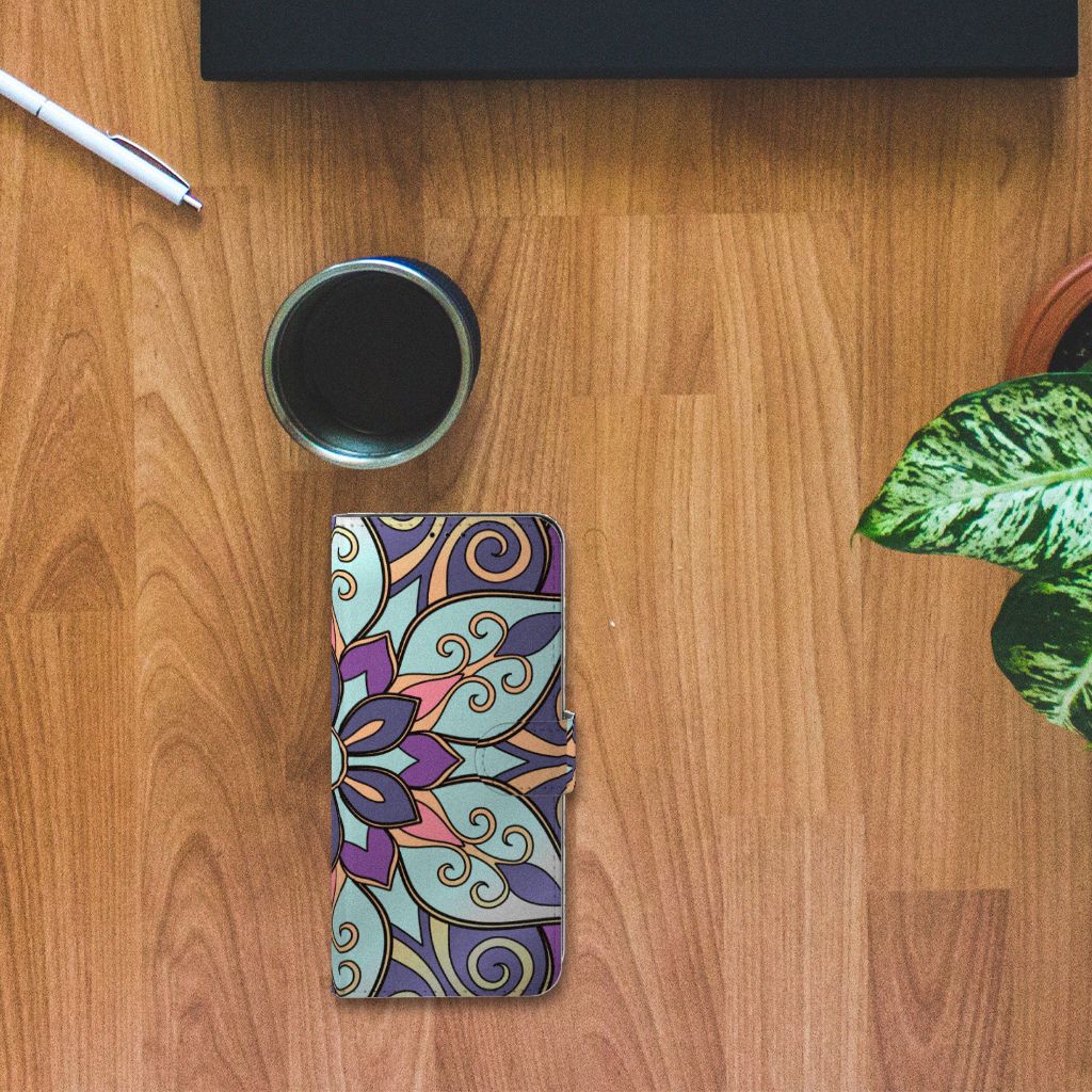Samsung Galaxy S21 Ultra Hoesje Purple Flower
