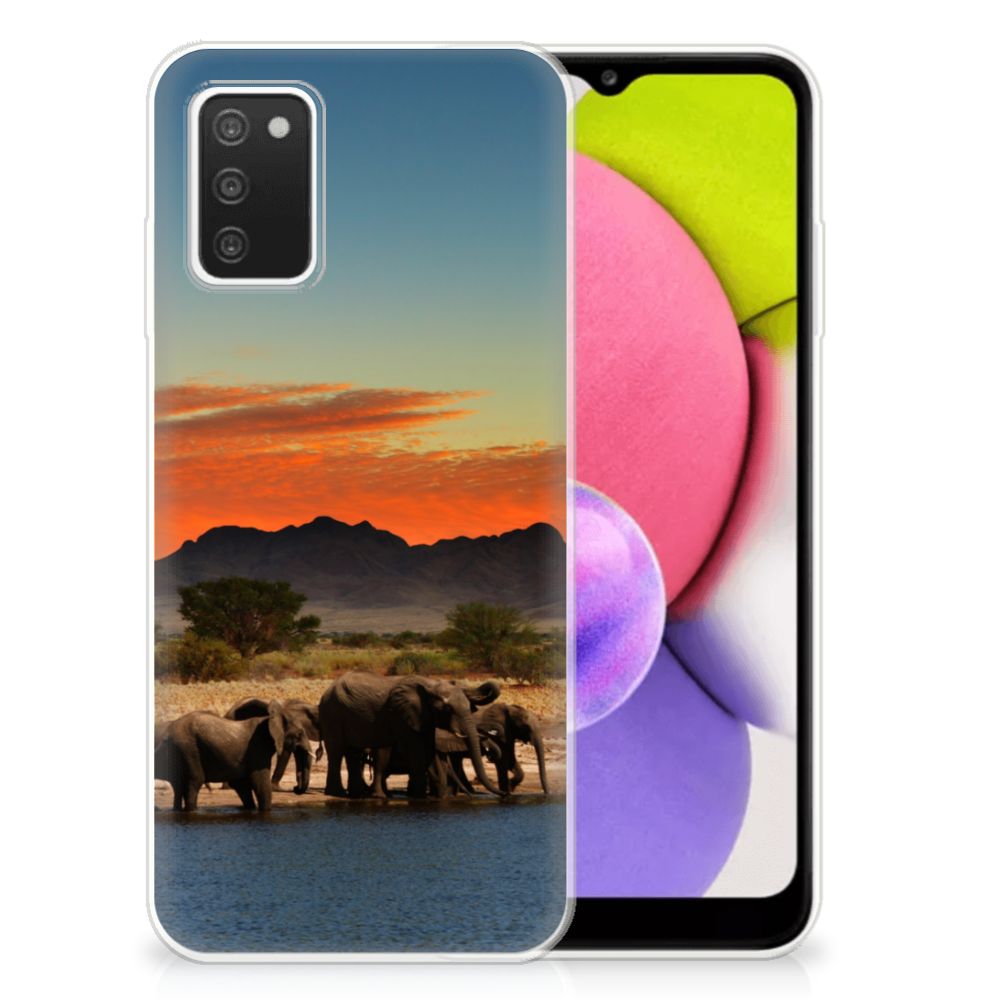 Samsung Galaxy A03S TPU Hoesje Olifanten B2C Telecom